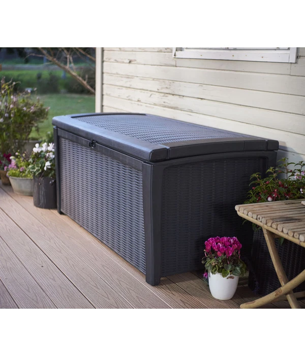 Keter Aufbewahrungsbox Borneo, 416 Liter, Ca. B130/H63/T70 Cm 3 Keter Aufbewahrungsbox Borneo, 416 Liter, Ca. B130/H63/T70 Cm – Bild 2