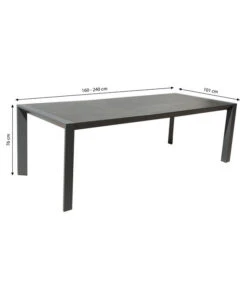 Dehner Ausziehtisch Cleveland, Ca. B160-240/H76/T101 Cm -Garten im Freien 6895379 WE BG 001 AusziehtischClevelandNEU