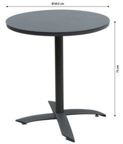 Dehner Klapptisch Riverside, Ca. Ø69,5/H75 Cm 6 Dehner Klapptisch Riverside, Ca. Ø69,5/H75 Cm -Garten im Freien 6895411 WE BG 001 DehnerKlapptischRiversideRund