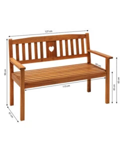 Dehner Bank Heart -Garten im Freien 6897763 WE BG 001 2SitzerBankHeart