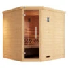 Weka Ecksauna Kami Mit Glastür 1 Weka Ecksauna Kami Mit Glastür -Garten im Freien 6914378 WE FS 001 WekaSaunaKemiEck1