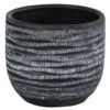Dehner Keramik-Übertopf Mavie, Rund, Anthrazit 2 Dehner Keramik-Übertopf Mavie, Rund, Anthrazit -Garten im Freien 6919880 WE FS 001 TopfMavieAnthrazit