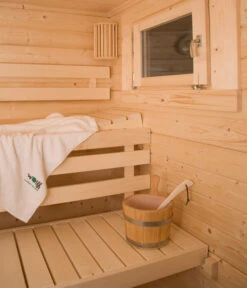 Wolff Finnhaus Saunahaus De Luxe Eurika 70, Ca. B480/H257/T360 Cm -Garten im Freien 6934244 WE DE 004 SaunahausdeluxeEurika70