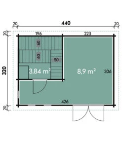 Wolff Finnhaus Saunahaus De Luxe Eurika 70, Ca. B480/H257/T360 Cm -Garten im Freien 6934244 WE DE 005 SaunahausdeluxeEurika70