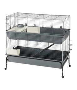 Ferplast Nagerheim Rabbit 120 Double, Grau, Ca. B118/H117/T58 Cm 15 Ferplast Nagerheim Rabbit 120 Double, Grau, Ca. B118/H117/T58 Cm -Garten im Freien 6953160 WE DE 003 FerplastNagerKRabbit120DoubleM