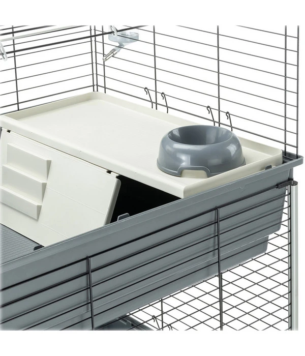 Ferplast Nagerheim Rabbit 120 Double, Grau, Ca. B118/H117/T58 Cm 10 Ferplast Nagerheim Rabbit 120 Double, Grau, Ca. B118/H117/T58 Cm – Bild 8