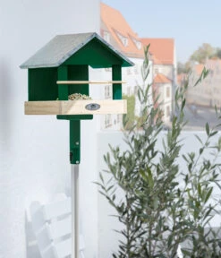 Dehner Natura Vogelfutterhaus CLiCK, Ca. B25/H23/24T Cm -Garten im Freien 6968325 WE MO 001 NaturaClickVogelfutterhaus