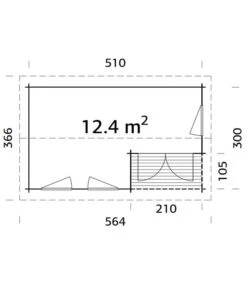 Palmako Gartenhaus Susanna -Garten im Freien 6975122 WE BG 001 PalmakoGartenhausSusanna