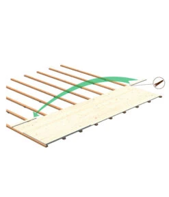 Palmako Fußboden Für Gartenhaus Lara, Ca. 6 M² -Garten im Freien 6978688 WE DE 002 FussbodenLaraNatur