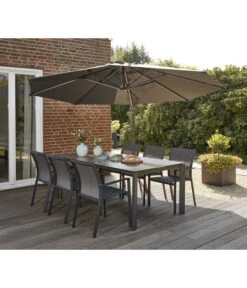 Siena Garden Ampelschirm Alphawing N+, Rund, Ca. Ø350 Cm -Garten im Freien 6987911 WE MO 002 SienaGardenAmpelschirmAlphawingN350cmAnthrazit