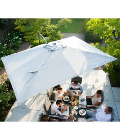 Siena Garden Ampelschirm Cirrus, Quadratisch, Ca. B350/T350 Cm -Garten im Freien 6987994 WE MO 001 SienaGardenCirrus350x350cm