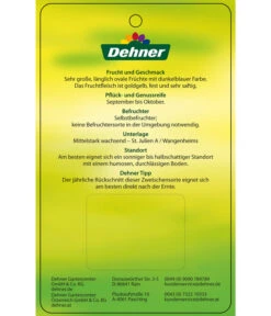 Zwetschge 'Haganta' -Garten im Freien 7662257 ZwetscheHaganta Etikett 2