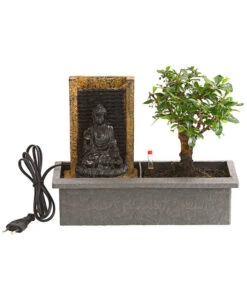 Bonsai, Mit Brunnen 5 Bonsai, Mit Brunnen -Garten im Freien 8257263 WE FS 002 BonsaiBrunnenwandDehnerExpressHerzig