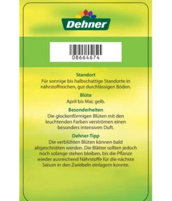 Kaiserkrone -Garten im Freien 8664674 KaiserkroneLutea Etikett 02