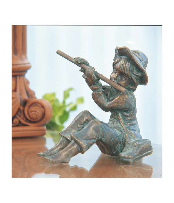 Rottenecker Bronze-Flötenspieler Hans, 17 X 14,4 X 15 Cm 4 Rottenecker Bronze-Flötenspieler Hans, 17 X 14,4 X 15 Cm – Bild 2