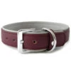 Das Lederband Hundehalsband Style Amsterdam Merlot/Grey -Garten im Freien M200009588 WE FS 001 DasLederbandHundehalsbandStyleAmsterdamMerlotGrau