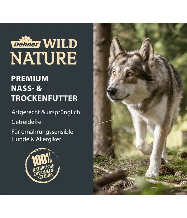 Dehner Wild Nature Nassfutter Für Hunde Mono-Protein Adult, Wildschwein, 5 X 500 G 4 Dehner Wild Nature Nassfutter Für Hunde Mono-Protein Adult, Wildschwein, 5 X 500 G – Bild 2